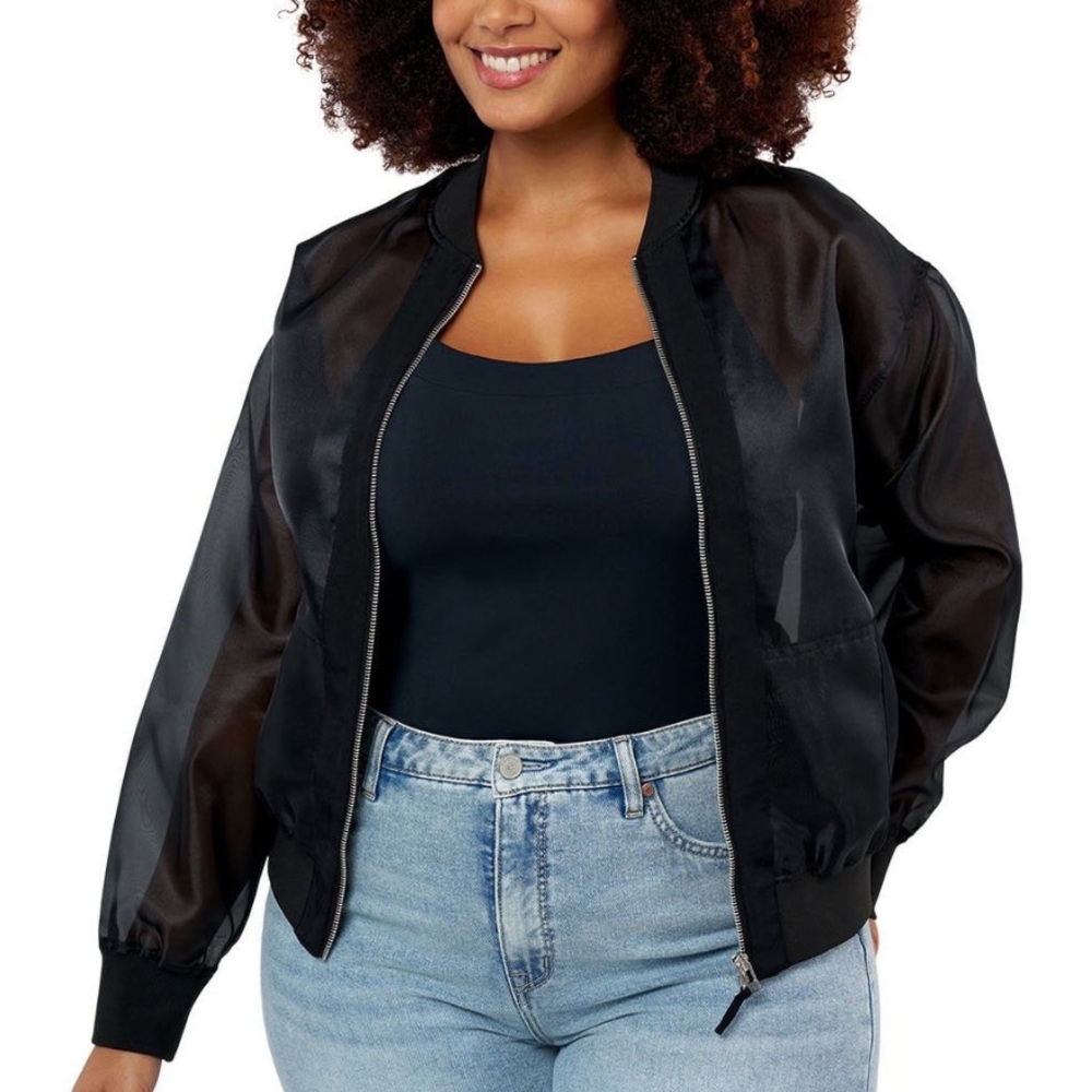 Edited by Remi Bader Women’s Semi Sheer Bomber Jacket